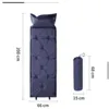 Single outdoor automatic inflatable sleeping mat, outdoor supplies, moisture-proof camping supplies, picnic moisture-proof inflatable mat