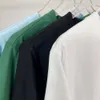 Дизайнерская футболка Loewee, оригинальное качество, классическая вышивка, маленькая этикетка с коротким рукавом и круглым вырезом, простая повседневная универсальная футболка средней длины, мужская и женская футболка
