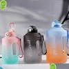 Bouteilles d'eau Ycalley Sport Bouteille Rappel Sile Sith St Waterbottle Articles Fitness Big 1500Ml / 2300Ml 3800Ml Drop Delivery Home Gar Dhhde
