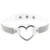 Chokers Crystal Heart Choker halsband ihålig kärlek krage mode smycken för kvinnor gåva vilja och smycken halsband hängen dhbr5