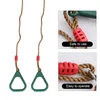 Gymnastic Rings Ring Swing Horizontal Bar Fitness Equipment Kids Exercise Rings Pull Handles Grip Sports Workout Accessories 231012