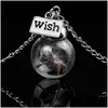 Pendant Necklaces Wish Dandelion Glass Ball Necklace Pendant Fashion Jewelry Women Necklaces Drop Ship 161959 Jewelry Necklaces Pendan Dhfpg