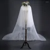 Veli da sposa Fard da cattedraleVelo da sposa a due strati 3 metri di lunghezza da sposa con pettine bianco avorio applique in pizzo floreale