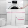 Tvättpåsar tvättväskor nät tvätt för delikat underkläder tvätt hem trädgård hushållning organisation kläder rack dh8fo