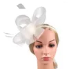 Bandanas Tea Party Hat Fascinator Hair Clip Chapéus Femininos Fascinators Floral Headband