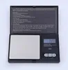 Bilancia digitale quadrata nera da 200 g x 0,01 g Bilancia elettronica precisa per gioielli Bilancia da cucina ad alta precisione Confezione regalo