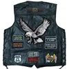 Men's Vests 2023 Motorcycle Jacket Men Leather Vest Fashion Embroidered Sleeveless Racing Car Biker Four Seasons Punk for 231011