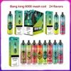 Оригинальный Bang King 6000 Puffs Одноразовая перезаряжаемая сетчатая катушка для вейпа 0% 2% 3% 5% 850 мАч Аккумулятор Предварительно заполненные картриджи емкостью 14 мл Электронные сигареты Ручка-устройство 6k