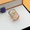 Designer Vis Bagues pour hommes Femme Amant classique pour l'amour Mariage Bague en diamant Or Sier Rose Ne se décolore jamais Pas allergique Taille: 6/7/8/9 avec boîte AAA S