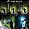 Head lamps XHP70 LED Rechargeable Headlamp Super Bright Head Flashlight Power Bank Fishing Zoom Headlight Outdoor Camping Running Q231013