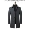 Heren Wol Blends Mannen 2023 Lente En Pea Coat Herfst Lange Jas Man Cashmere S Heren Blend Jas Overjas outdoor 231011