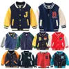 Cardigan Kids Winter Jacket Button Casual Letter Baseball Uniform Coats Round Neck Cardigan Sportswear Autumn and Winter Child Clothes 231012