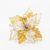 Decorative Flowers Artificial Flower Indoor Decoration Vibrant Colored Realistic Golden Christmas For Shopping