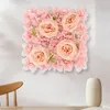 30x30 cm Silk Rose Artificial Flower Wall Panels Handgjorda bröllopsdekor Birthday Party Shop Flower Bakgrundsdekoration Blommor