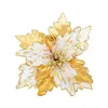 Decorative Flowers Artificial Flower Indoor Decoration Vibrant Colored Realistic Golden Christmas For Shopping