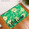 Non-Slip Bath Mats Door Mat Entrance Mat Welcome Flowers Patten Non-slip Doormat front doormats outdoor decor indoor funny floor mats bath rugL231012