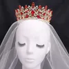 Grandi diademi e corone di cristallo della regina Diadema da sposa per le donne Copricapo Ornamenti per capelli Gioielli per la testa di nozze