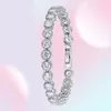 Chaîne à maillons de luxe 4mm 5mm ronde CZ 925 en argent Sterling Bracelet de Tennis bracelets pour femmes bijoux fête de mariage cadeau de noël S2524096003