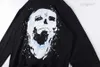 22fw tröja svarta män kvinnor puff skalle tryckta hoodies tröjor 11 högkvalitativa nyhet fleece hoodie toppar