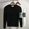 Maglioni da uomo Maglioni da uomo Pullover 2023 Primavera Nuovo cotone O-Collo Maglione solido Maglioni Autunno Maglieria maschile Uomo Big Plus Size Tipo semplice J231012