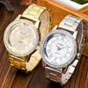 Inne zegarki zegarek ze stali nierdzewnej Rose złoto Srebrny kwarc Mężczyzny S Korean Diamond Tial Luksusowy elegancki 231012