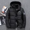 Homens para baixo parkas 2023 jaqueta pato inverno quente com capuz puffer roupas vintage 90 x acolchoado preto outono vermelho bombardeiro masculino parka 231011