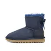 Projektant Tazz Womens Tasman Slippers Fur Slajdes Klasyczne nasiona gorczycy kasztanowy Ultra Mini platforma Uggsboot wełna wełna butów zima butę Taz luksusowe buty