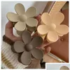 Fashion Flower Claw Clip For Women Girls Sweet Hair Clamps Crab Headband Winter Accessories Dhgarden Otjhr