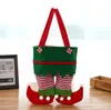 Prezent świąteczny Elf Candy Bags Bag Socks Elf Coli Bag na Boże Narodzenie zielone cukierki torba na prezent na imprezę Xtmas pończochy SN878