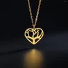 Pendentif Colliers Dreamtimes Charme Fashion Love Tree Collier pour femmes Luxe Party Accessoires de mariage Bijoux Cadeau de Noël