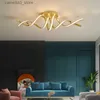 Plafoniere Moderno Minimalismo Lampadario a Led per Sala da pranzo Cucina Soggiorno Camera da letto Lampada da soffitto Oro nero Apparecchi di illuminazione creativa Q231012