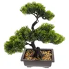 Flores decorativas plantas falsas interior falso bonsai árvore ornamento bonito artificial realista mini