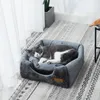 Lits pour chat meubles maison de lit pour chat pour l'hiver intérieur chaud sommeil profond confort panier pour animaux de compagnie confortable petit tapis pour petit chien chaton accessoires 231011