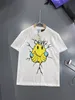 A027 FW New Arrivals Mens Women Lowewe Luxury Designer Tees Loewes White TシャツLoewee Print Shorts Tshirt O-Neck Shirt Sleeve Man Clothing ColoredLogo