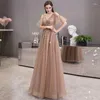 Partykleider Linyang A-Linie V-Ausschnitt Ballkleid Kragen Elegant Formal Abend Lange Pailletten Für Frauen 2023