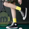 Women Socks Fashion Trend Street Cotton Loose Stacked Bright Neon Rose Green Colorful Long Solid Colors Soft Fluorescent