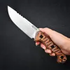 ML M26 Outdoor Survival Straight Knife Z-Wear Satin/Stone Wash Blade Full Tang G10 Handle Fixed Blade Knives With Kydex