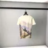 Camisetas masculinas Plus Tees Polos com gola redonda bordadas e estampadas estilo polar roupas de verão com algodão puro de rua r2243k