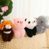 Fournitures de jouets de Noël en peluche Lion de dessin animé doux série de jouets en peluche mignon Panda Lion chien lapin singe tigre Bracelet en peluche pour garçons R231012