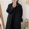 Trench da donna Cappotto di lana autunno e inverno Lungo 2023 Stile coreano Allentato tutto abbinato Studenti sopra il ginocchio