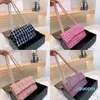 Woolen Designer designer Bag chain armpit handbags Women Chain Underarm Bag Grid Pattern Crossbody Bags Chain Lady Purse