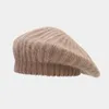 Berets Beret Women Hat Winter Angora Knit Warm Soft Autumn Skiing Accessory For Outdoors Holiday Hiking