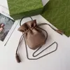 Fashion 10A Mirror Quality Women Crossbody Bag Genuine Leather Twill Drawstring Strapping Blondie Mini Luxury Bag