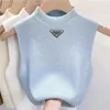 Designer Tees Dameszwempak Meisjes met elasticiteit in mouwloos dieptepunt Shirt Mouwloos vest Herfst Halfhoge kraag