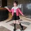 Giacche Kid Ragazze Maglione Cardigan Moda Primavera Autunno Abbigliamento per adolescenti Love Design Scollo a V Capispalla Top 8 9 10 11 12 anni