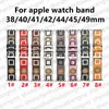 Designer Watchband Smart Straps For apple watch bands 49mm 41mm 45mm 42mm 38mm 40mm 44mm iWatch Band Series 3 4 5 SE 6 7 9 Leather Strap Bracelet Fashion Stripes