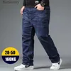Jeans masculinos 10xl jeans calças masculinas de tamanho grande Jean Baggy Roupos Plus Size Denim Troushers Man Streetwear Clothing Cargo Mensl231011