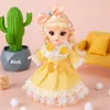 Poupées Échelle 1/12/16 cm Princesse BJD Poupée avec vêtements et chaussures mobiles 13 articulations Mignon Doux Visage Lolita Fille Cadeau Enfant Jouets pour Enfants 231012