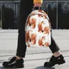 Backpack Watercolor Kitsune Backpacks Boys Girls Bookbag Cartoon Children School Bags Laptop Rucksack Shoulder Bag Large Capacity