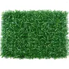 Flores decorativas Paredes de plantas artificiales Follaje Seto Estera de hierba 40x60 cm Paneles verdes Valla Decoración del hogar Plantas falsas Jardín Césped simulado